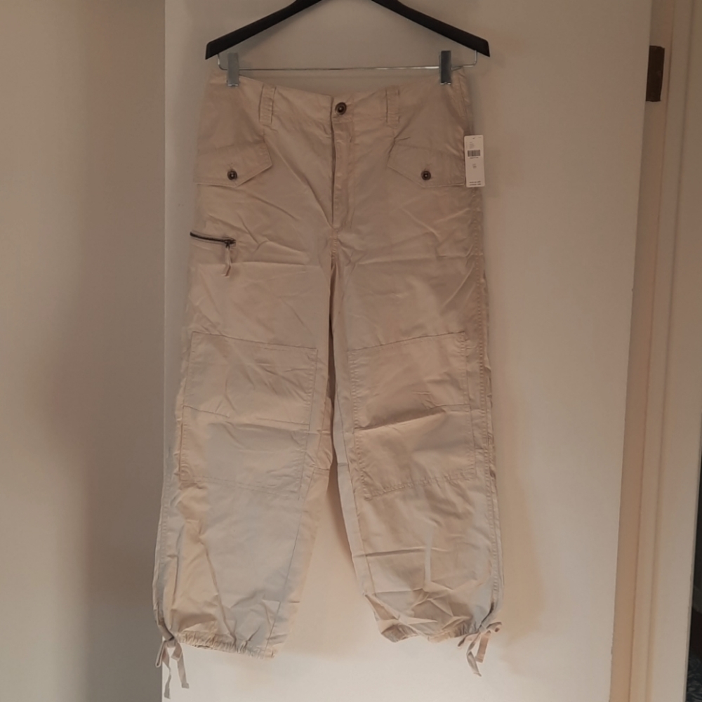 NWT Anthropologie Relaxed Fit Capri-Length Pants